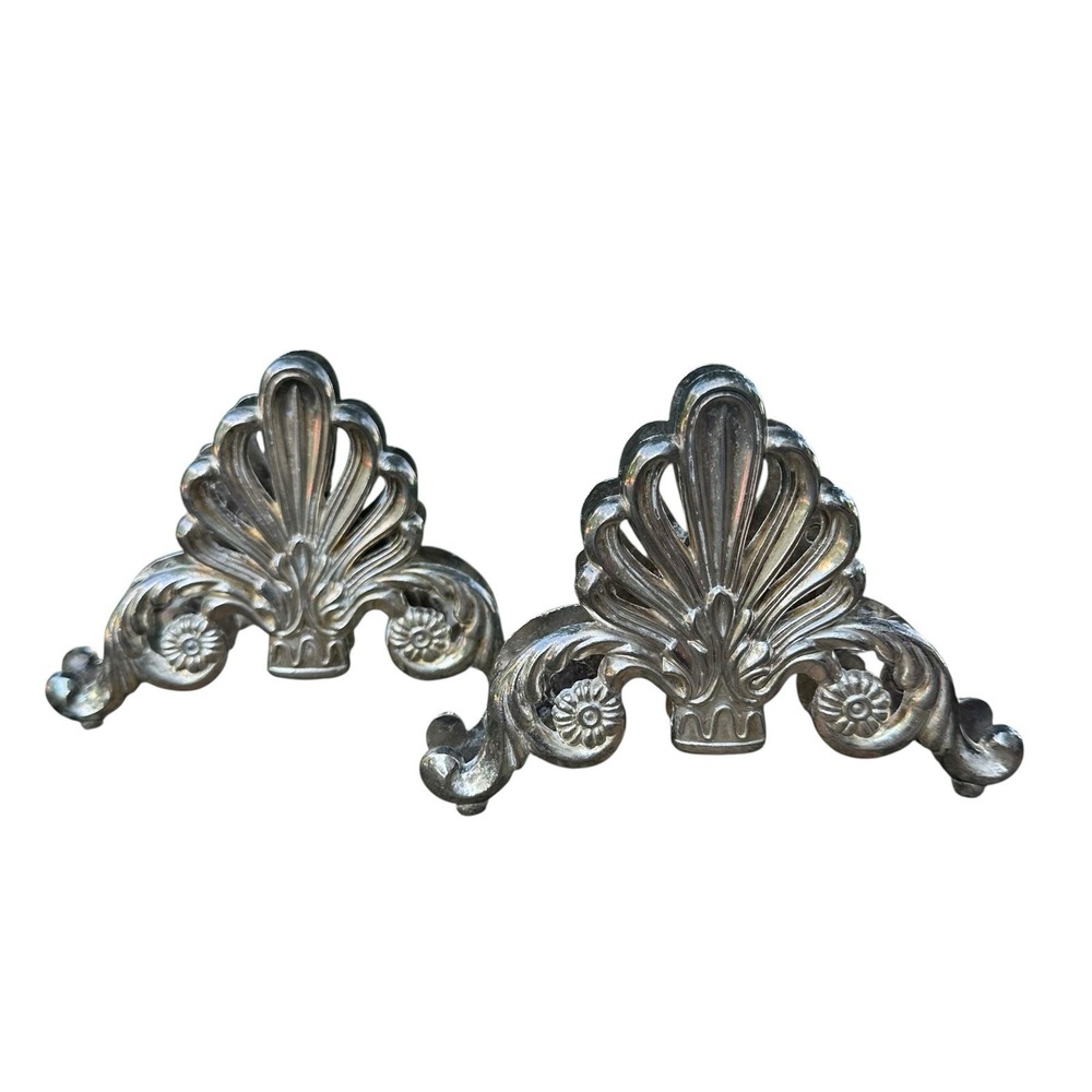 Vintage Silverplate Knife Caddy Desk Top Mail Napkin Holder‎